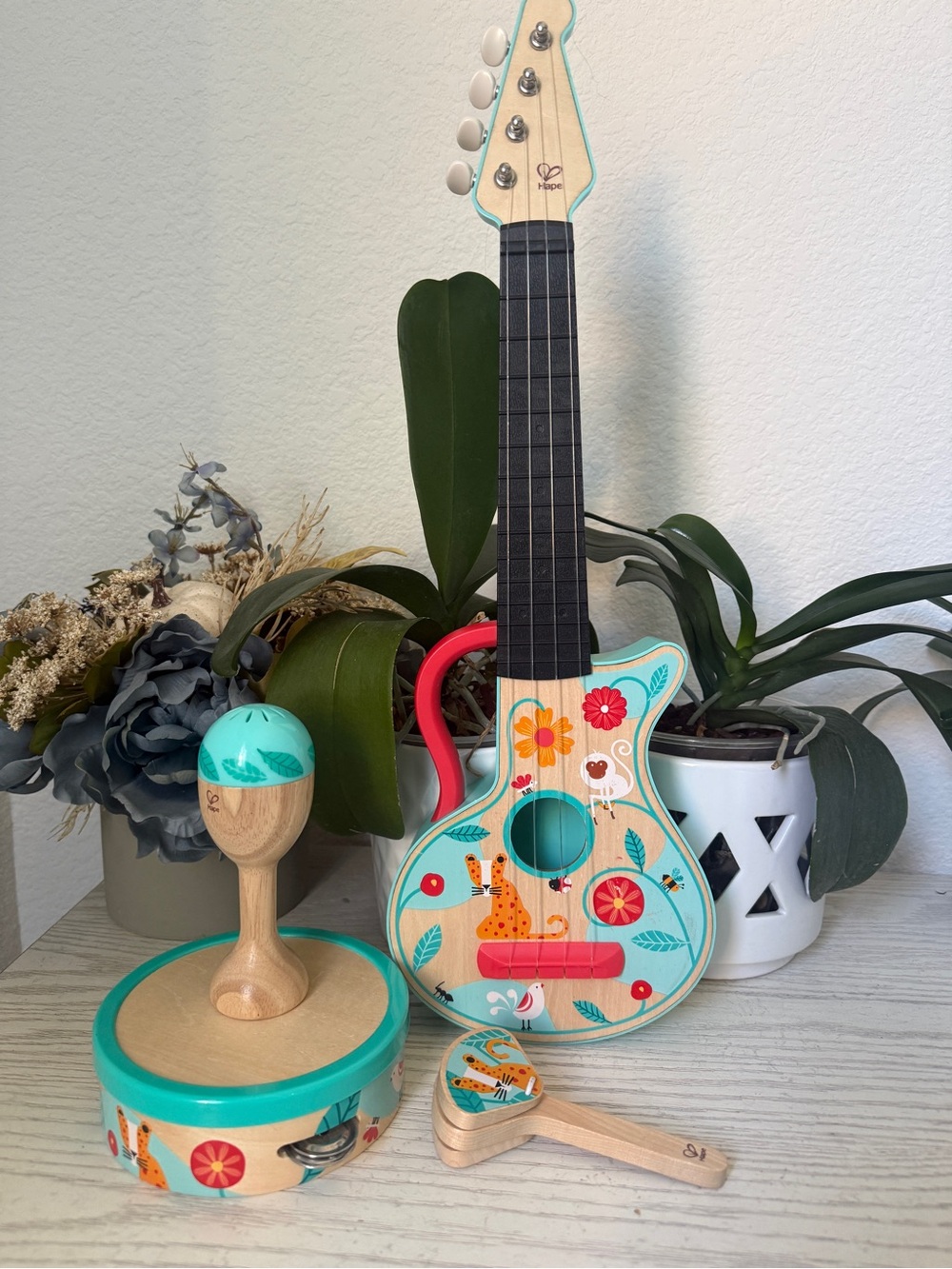 Hape Wooden Musical Instrument Set – 4-Piece